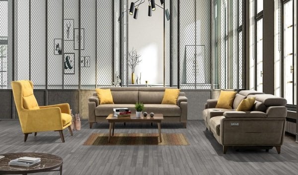 Cordyline  (Metal Black) Fauteuil | Bergère