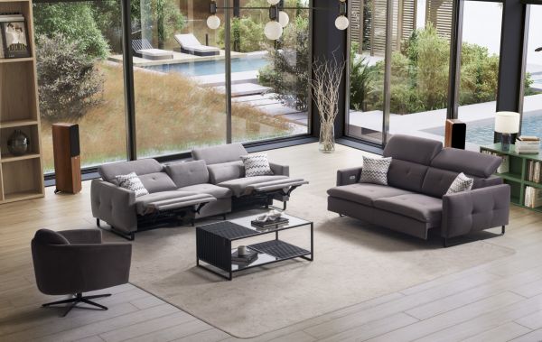 Juniper | Koltuk (Ses Sistemli) Recliner+Console+Recliner
