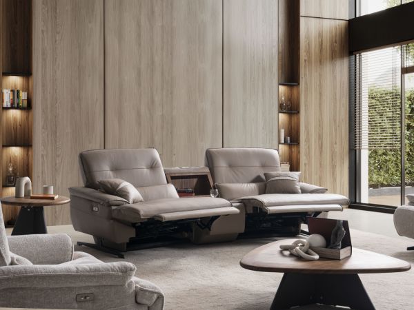 Magnolia | Koltuk (Ses Sistemli) Recliner+Console+Recliner