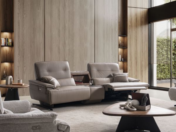 Magnolia | Koltuk (Ses Sistemli) Recliner+Console+Recliner