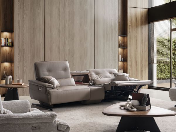 Magnolia | Koltuk (Ses Sistemli) Recliner+Console+Recliner