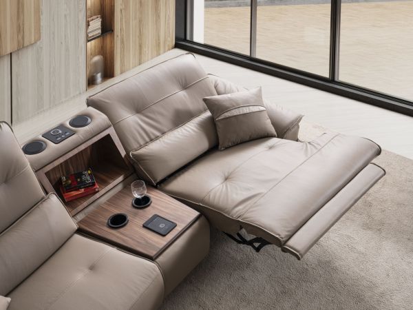 Magnolia | Koltuk (Ses Sistemli) Recliner+Console+Recliner