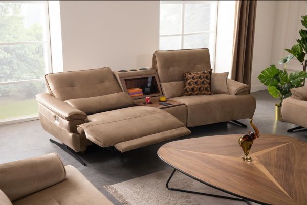 Magnolia | Koltuk (Ses Sistemli) Recliner+Console+Recliner