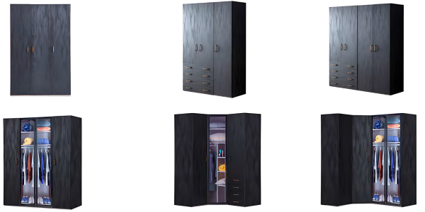 Çekmeceler ve 2-Kapak | Dark