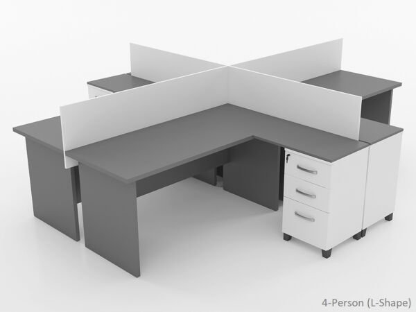 Agena (Workstation) 4-Person (L-Shape)