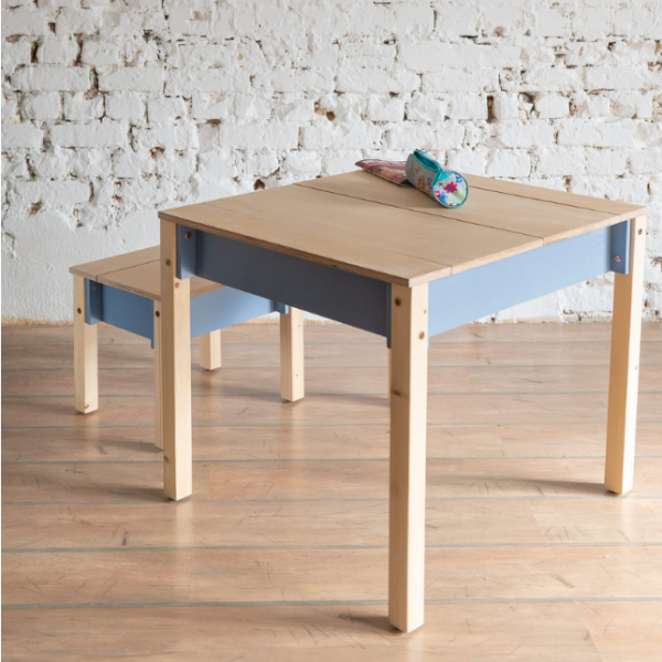 Rangement Caché | Table et Chaise Enfant en Bois